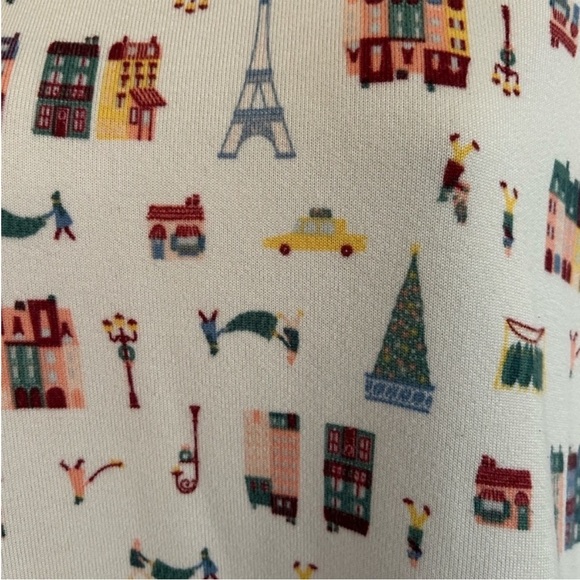 Lauren Conrad off white Christmas lightweight sweater size M - Picture 4 of 7